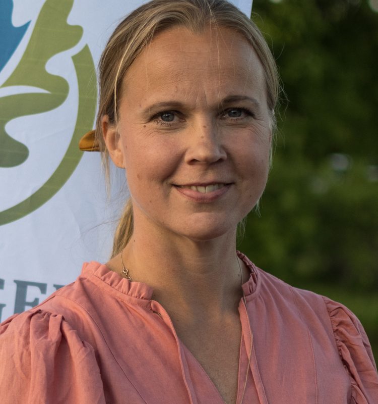 Porträtt på Åsa Brannestam, ordförande i Medborgerlig Samling Enköping.