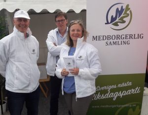 Flygbladsutdelning 2017.